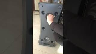 How to assembly the poster stand's water tank?