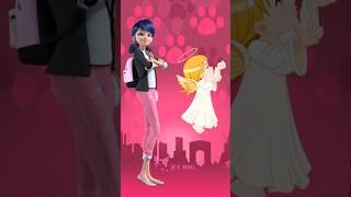 Marinette & Adrien as angel & demon // #miraculous #shorts #viral #video #youtubeshorts