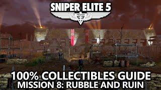 Sniper Elite 5 - 100% Collectibles Guide - Mission 8: Rubble and Ruin