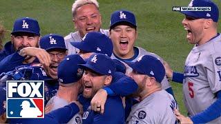 Dodgers CELEBRATE after winning 2024 World Series  MLB on FOX