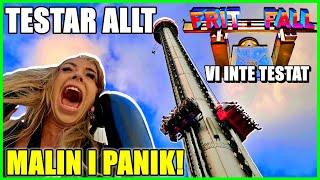 TESTAR ALLT PÅ GRÖNA LUND *VI INTE TESTAT , MALIN I PANIK*