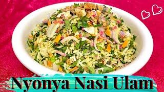 Nasi Ulam Nyonya (Mixed Herbs Rice) | Healthy & Flavorful Peranakan Recipe