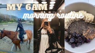 my 6am winter morning routine (equestrian edition)