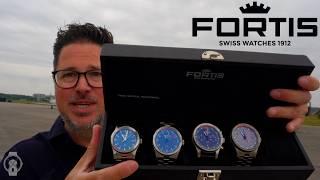 Review - The New Fortis Flieger F-39, F41, F43 Bicompax and GMT Watch