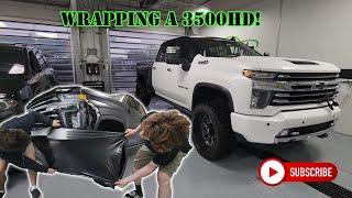 Vinyl Wrapping a Chevy 3500HD and a Dodge Durango in 1 week!!