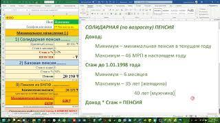 Часть 1 - Солидарная пенсия в 2022 году,  "Билялов Сергей Сейтказыевич и его команда" представляет