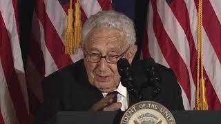 Henry Kissinger and World Jewish Congress honor Joe Biden (2016)