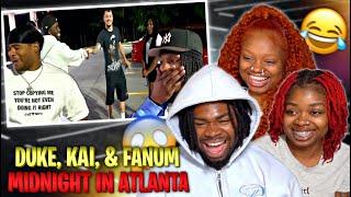 SHE CHOSE KAI IN FRONT OF HER BF!? Duke Dennis, Kai Cenat, & Fanum Midnight in Atlanta | REACTION