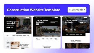 Construction Website Template | Construktion X - BRIX Templates