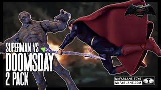 McFarlane Toys DC Multiverse Batman V Superman Superman Vs Doomsday Set | @TheReviewSpot