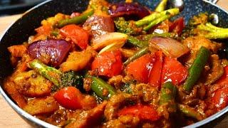 SUPER DELICIOUS RESTAURANT STYLE VEG KADAI RECIPE | KADHAI VEGETABLE