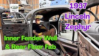 1937 Lincoln Zephyr: Ian Roussel Fabs Inner Fender Well And Rear Floor