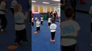 Our students honing their balance and strength while learning different stances #wushu #martialarts