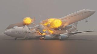 Tenerife Plane Disaster Test | BLENDER SIMULATION