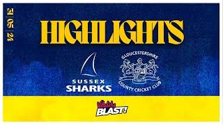 SUSSEX SHARKS WIN T20 BLAST OPENER! Highlights vs Gloucestershire