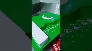 pakistani flag cake decorating l flag tutorial l SHAMA CAKE PALACE