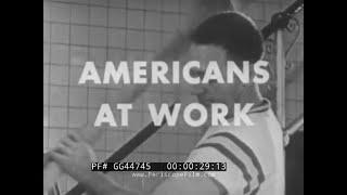 " AMERICANS AT WORK — BEER & BREWERY WORKERS "  1959 AFL-CIO TV SERIES    UNION P.R. FILM  GG44745