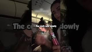 Champagne Chaos at 30,000 Feet! ️ (@loidaplj on TikTok) #shorts