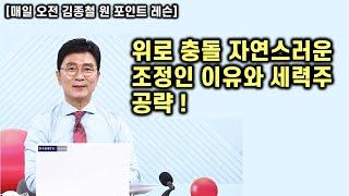 [김종철 원포인트레슨] 오늘은 위로 충돌! 이유는? 하단은 저가 매수세! 조정의 찐신호는 하나 체크! 세력주 모아가기