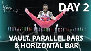 Men’s Apparatus Finals: Vault + Parallel Bars + High Bar Highlights