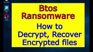 Btos virus (ransomware). How to decrypt .Btos files. Btos File Recovery Guide.