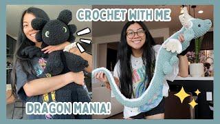 Crochet Dragons With Me  Making Toothless & Other Adorable Dragons! Crochet Vlog / Dragon Challenge