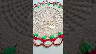 crochet table round mat free tutorial   #diy #creativecrochet #crochetforbeginners #mat #freepattern