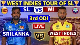 Sri Lanka vs West Indies, 3rd ODI | SL vs WI 3rd ODI Match Live Score & Commentary Sri Lanka ODI