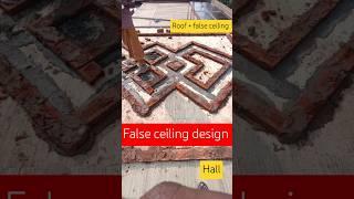 Pre Roof + false ceiling design works #home #house #engineer #roof #slab #construction