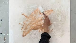 Modern abstract painting - step by step - Texture - for beginners