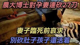 農大博士對孕妻連砍27刀，妻子臨死前哀求，別砍肚子，孩子還活著【彼案談】