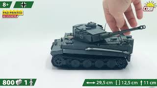 COBI-2538 Panzerkampfwagen VI Tiger Ausf E tank brick model kit