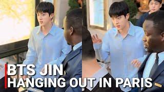 BTS Jin Spotted in Paris After His Olympics appearance as Torchbearer BTS Jin Paris Olympics 2024