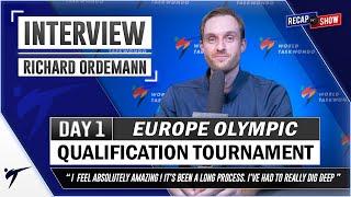 RICHARD ANDRE ORDEMANN POST FIGHTS INTERVIEW 2021 WT EUROPEAN OLYMPIC QUALIFICATION