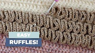 Easily Crochet Ruffles on Any Project!