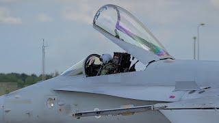 F-18 HORNET EPIC ENGINE STARTUP AND TAKEOFF WADDINGTON Plane Spotting