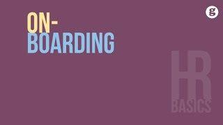 HR Basics: Onboarding