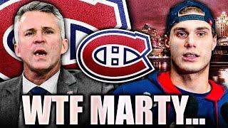 MARTY ST LOUIS IS REALLY SCREWING UP HERE… (Montreal Canadiens News / Juraj Slafkovsky)