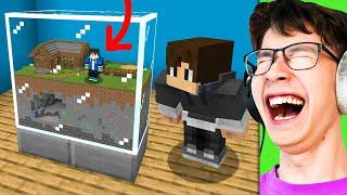 I Fooled My Friend with a TINY Minecraft World