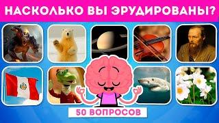 НАСКОЛЬКО ВЫ ЭРУДИРОВАНЫ? ИНТЕРЕСНЫЙ ТЕСТ ИЗ 50 ВОПРОСОВ НА ОБЩИЕ ЗНАНИЯ / EMOJI COOL 