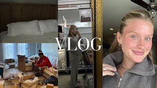 VLOG: HUGE H&M haul, starting the move, & visiting my fiancé