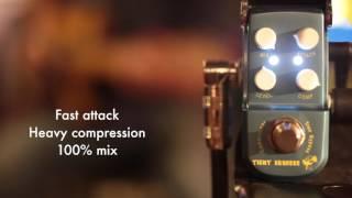 Artist MP108 Tight Squeeze Compressor Micro Guitar Effects Pedal Demo