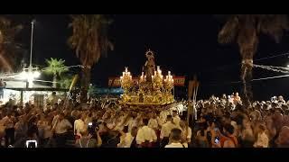 Holy Virgín Mary carried true streets of Málaga.