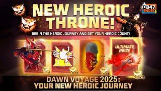 Dawn Voyage 2025 Free Rewards| Next CS Rank Season Free Rewards | Free Fire New Event |Ff New Event