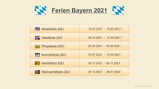 Ferien Bayern 2021