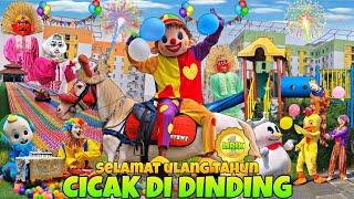 NEW ‼️ BADUT LUCU DAN ONDEL ONDEL JOGET LAGU CICAK DI DINDING SPECIAL LIRIK LAGU SELAMAT ULANG TAHUN