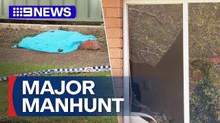 Major manhunt underway after terrifying crime spree across Sydney | 9 News Australia