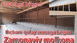 Uy sharoyitida molxona qurish, molxona qurmoqchimisiz? ixcham, qulay, arzonga bitgan molxona