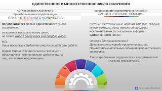 Единственное и множественное число сказуемого: в итоговой ВИДЕОшпаргалке собраны все варианты