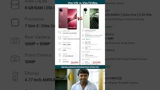 Vivo V50 vs Vivo T3 Ultra | Short Comparison  #technicalriyaj #tech #smartphone #short #vivov50